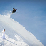 свадебная фотосессия зимой спорт