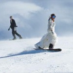 свадебная фотосессия зимой спорт