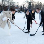 свадебная фотосессия зимой спорт