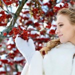 свадебная фотосессия зимой рябина