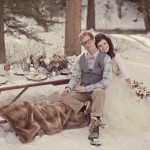 свадебная фотосессия зима