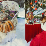 свадебная фотосессия зимой реквизит