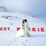 свадебная фотосессия зимой реквизит