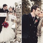 свадебная фотосессия зимой реквизит