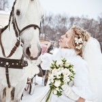 свадебная фотосессия зимой идеи сказка