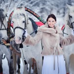 свадебная фотосессия зимой идеи сказка