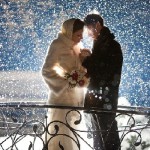 свадебная фотосессия зимой на снегу идеи